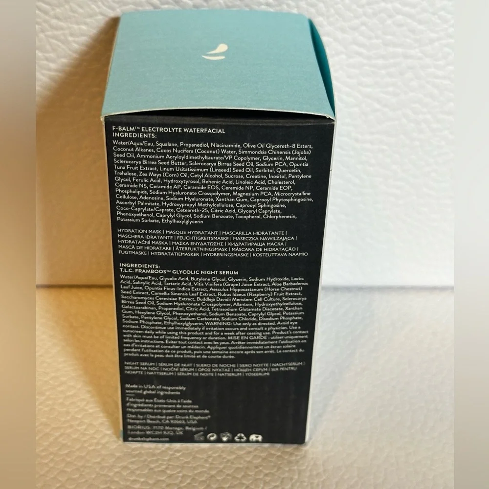 🆕 DRUNK ELEPHANT F-Balm™ Electrolyte Waterfacial Mask 50 mL NIB